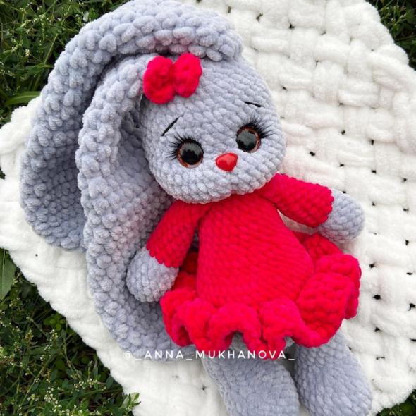 Зайка Очаровашка крючком