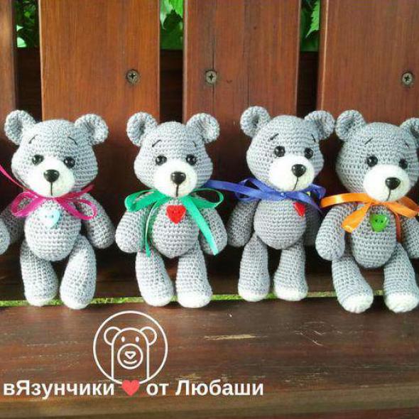 Мишка крючком