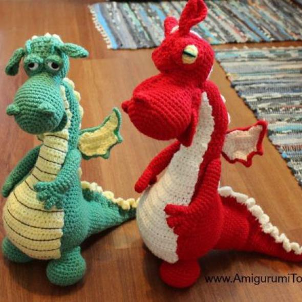 Два дракона крючком