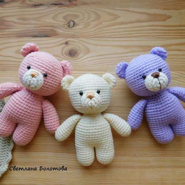 Мишка Малютка крючком