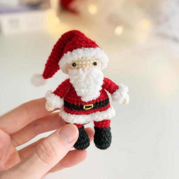 Вязаный Санта-Клаус крючком