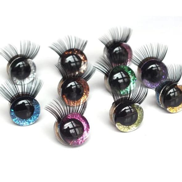 Купить глазки для игрушек с ресницами