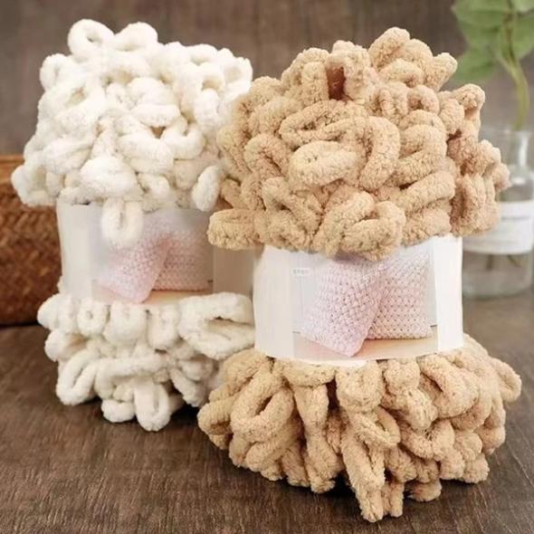 Купить пряжу с петельками для ручного вязания