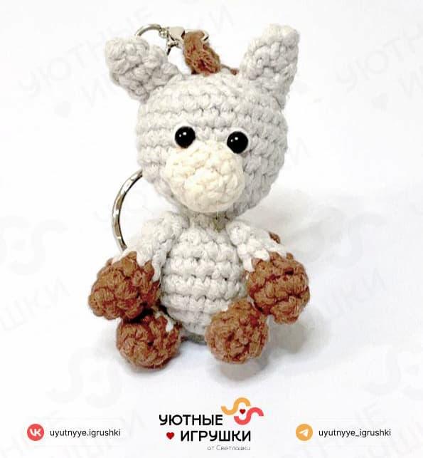 Амигуруми брелок лошадка крючком