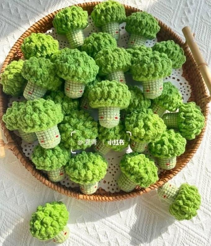 Амигуруми брокколи крючком