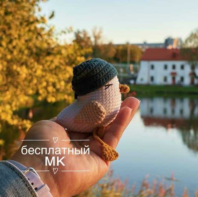 Амигуруми чайка крючком