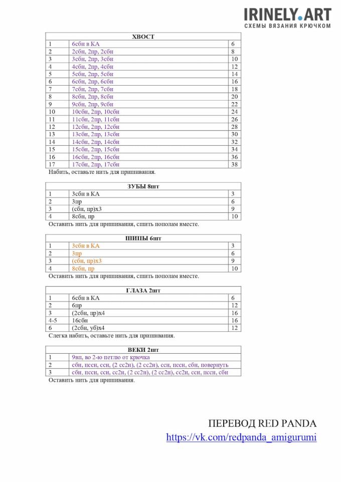 Амигуруми динозаврик Дино крючком