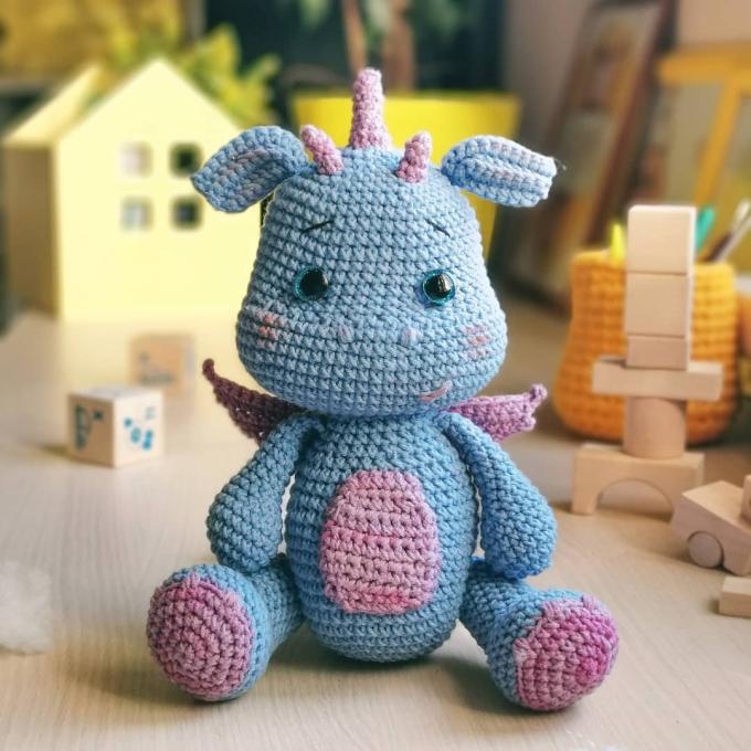 Амигуруми дракончик крючком