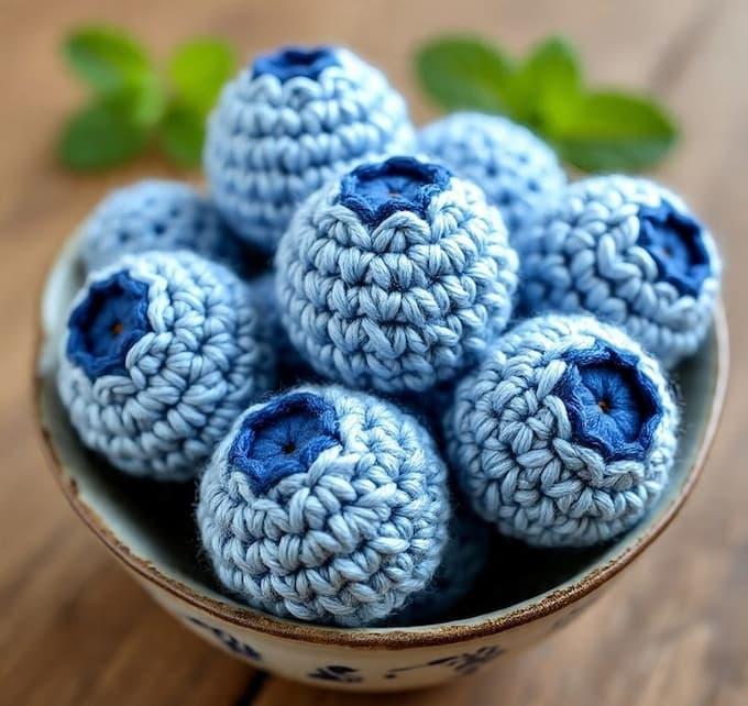 Амигуруми голубика крючком