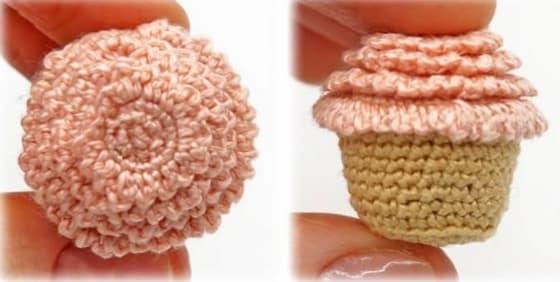 Амигуруми кексик крючком