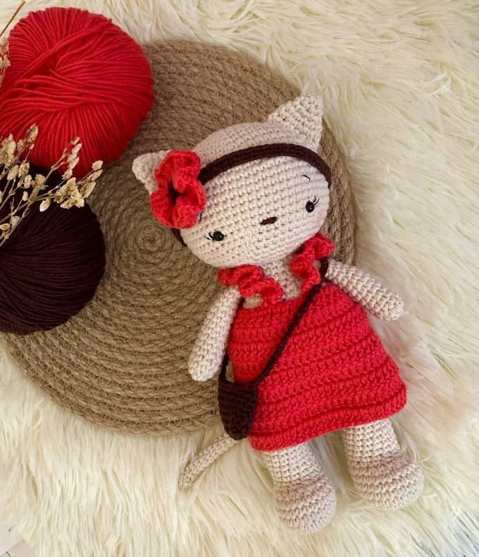 Амигуруми кошечка Розита крючком