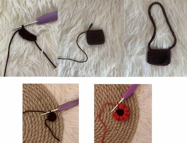 Амигуруми кошечка Розита крючком. Сумочка и цветочек