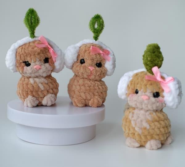 Амигуруми коты из мема Симс крючком