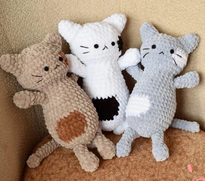 Амигуруми котики плюшики крючком