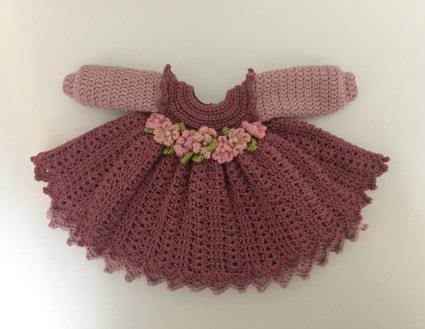 Амигуруми кукла Дафна крючком. Платье