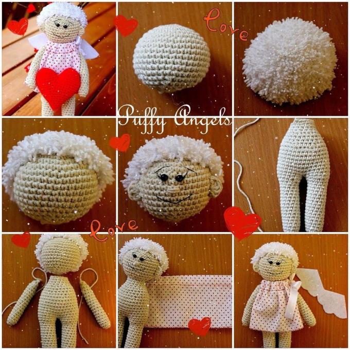 Амигуруми Купидон крючком. Сборка игрушки