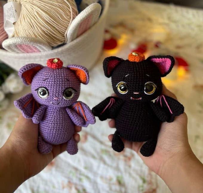 Амигуруми летучая мышка крючком Амигуруми летучая мышка крючком