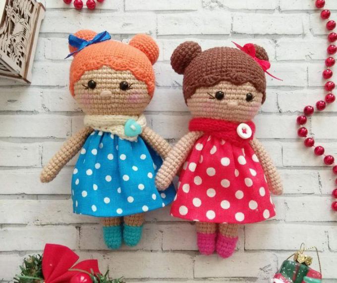 Амигуруми маленькие леди крючком