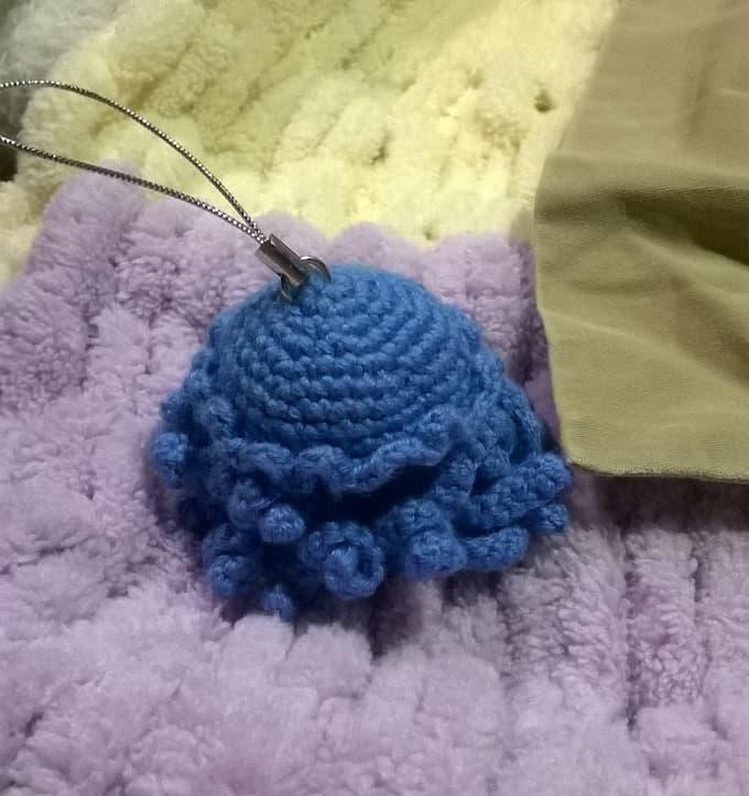 Crochet amigurumi mini jellyfish Crochet amigurumi mini jellyfish