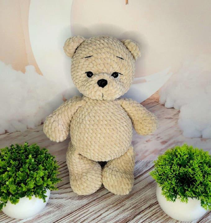 Амигуруми мишутка плюшевый крючком