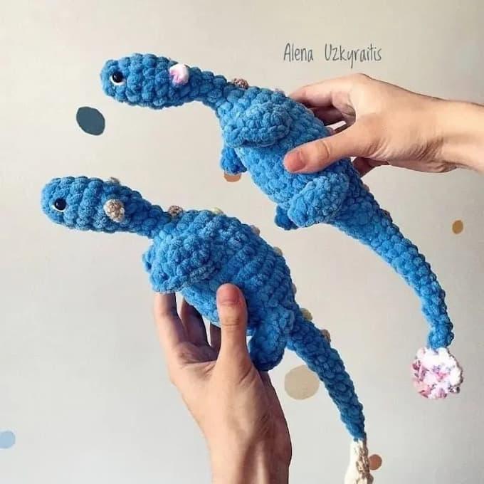 Амигуруми Малышка Несси крючком