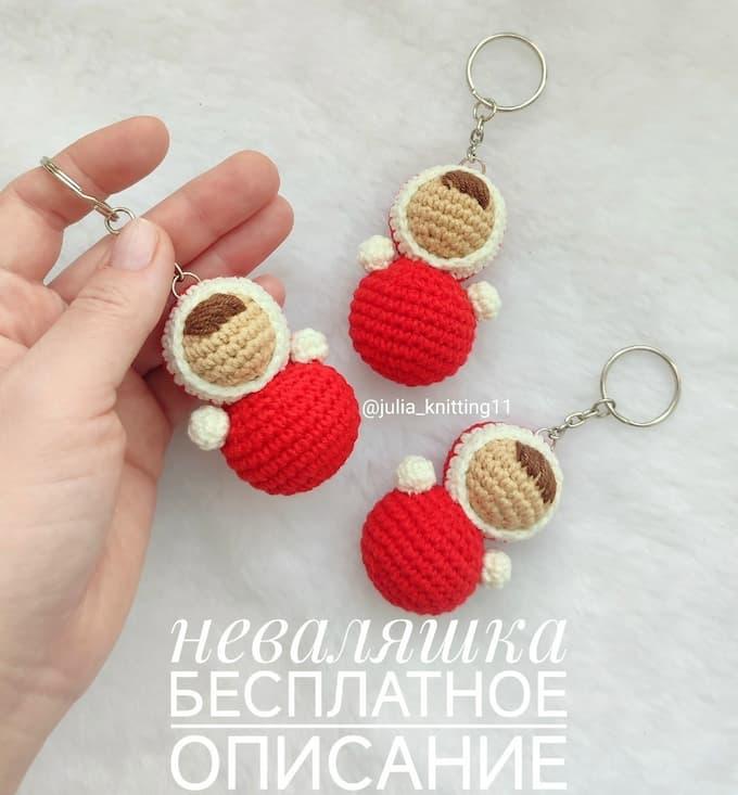 Амигуруми неваляшка крючком