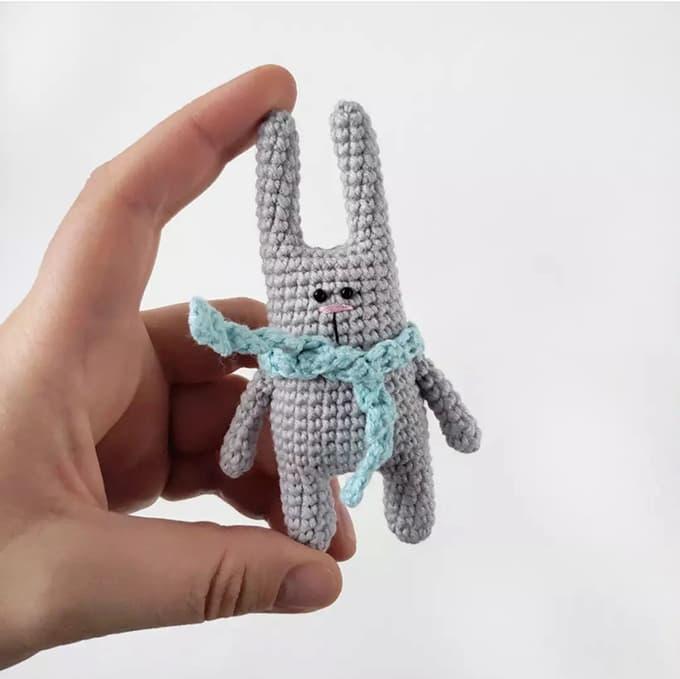 Амигуруми зайчик Пиксель крючком Амигуруми зайчик Пиксель крючком