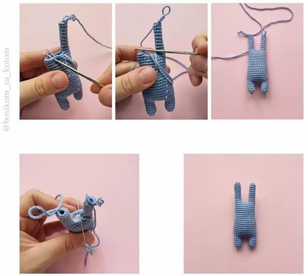 Амигуруми зайчик Пиксель крючком Амигуруми зайчик Пиксель крючком