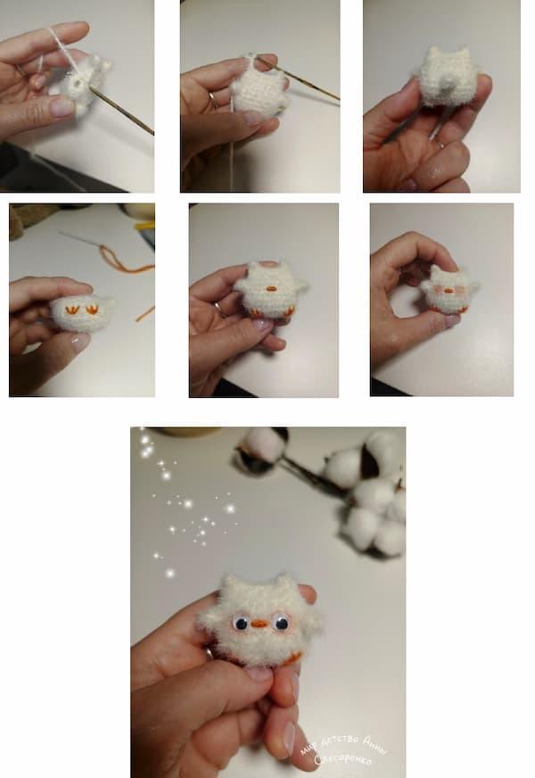 Crochet amigurumi mini owl Crochet amigurumi mini owl