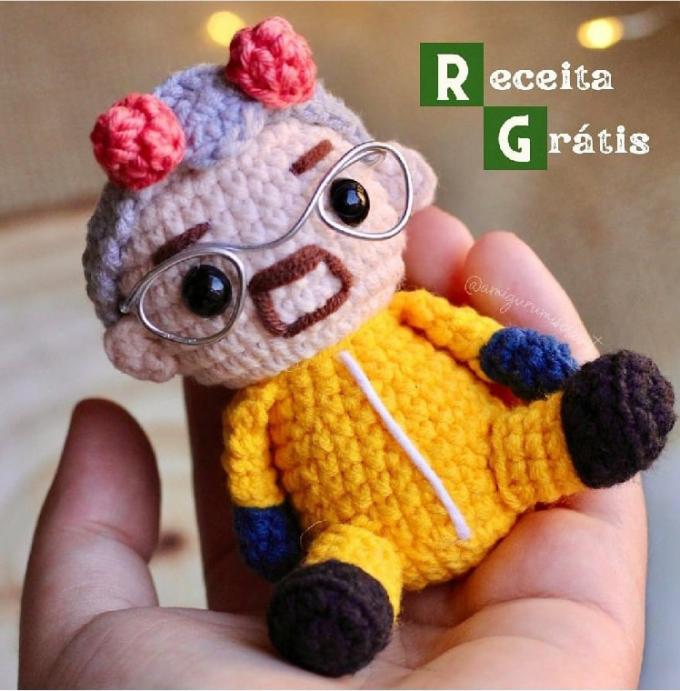 Амигуруми Уолтер Уайт Хайзенберг крючком