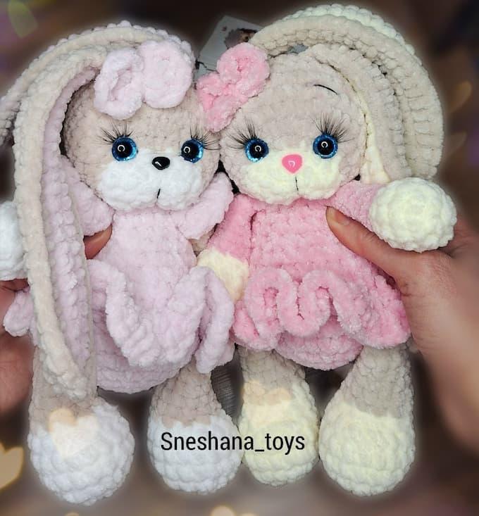 Амигуруми Зайка Бусинка крючком